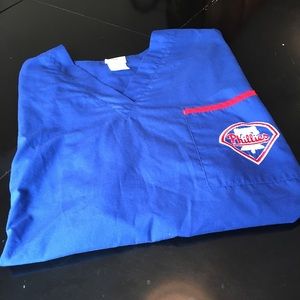 Phillies Scrub Top (Nursing) Unisex